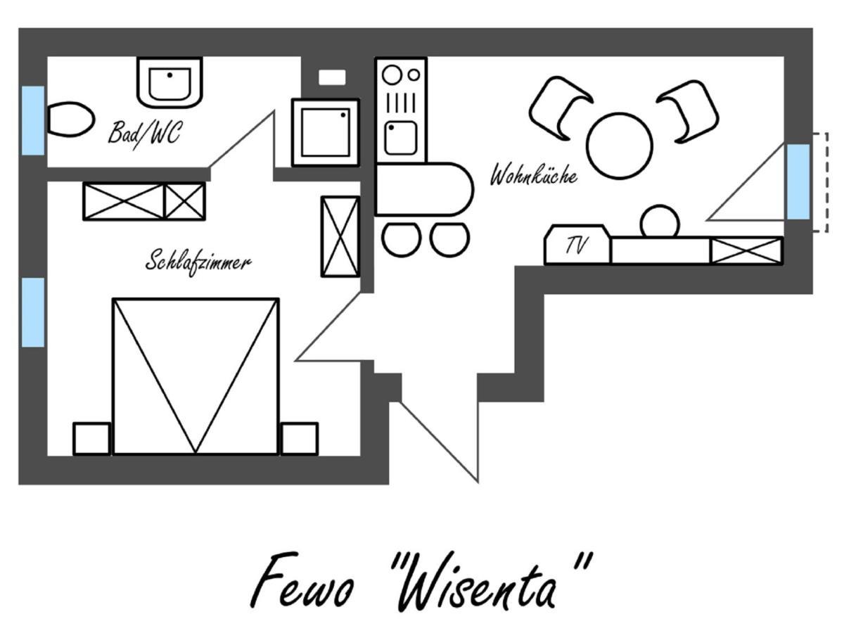 Appartement Feriengut Dietzsch à Poritzsch Chambre photo
